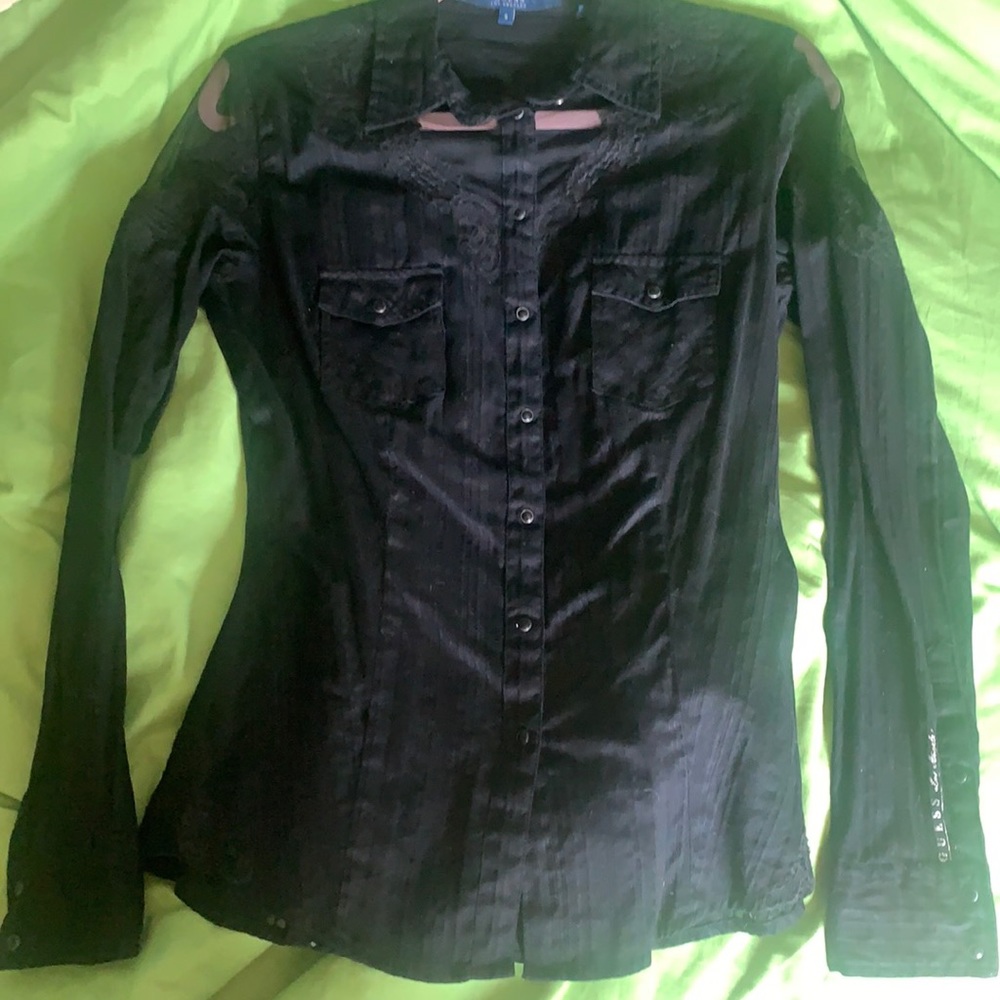 Guess western style button down